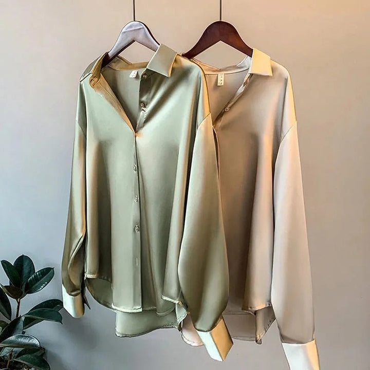 Tallis | Luxury silk blouse women