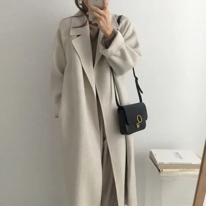Brooke | Wool wrap coat women