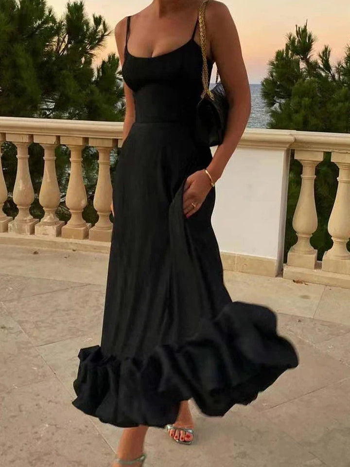 Prim | Flowy midi dress with ruffles