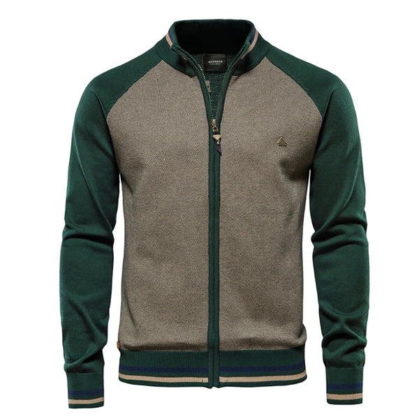 Nash | Sweat à capuche zippé à manches contrastantes pour homme