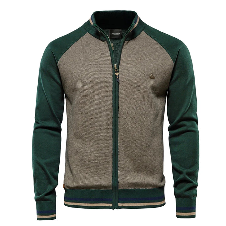 Nash | Zip hoodie contrast sleeves men