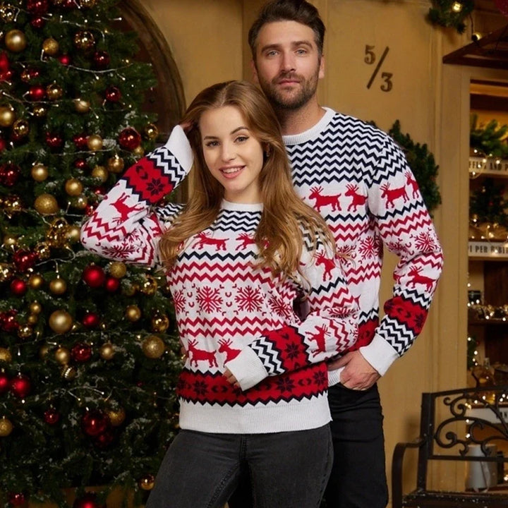 Mabel | Reindeer motif winter sweater