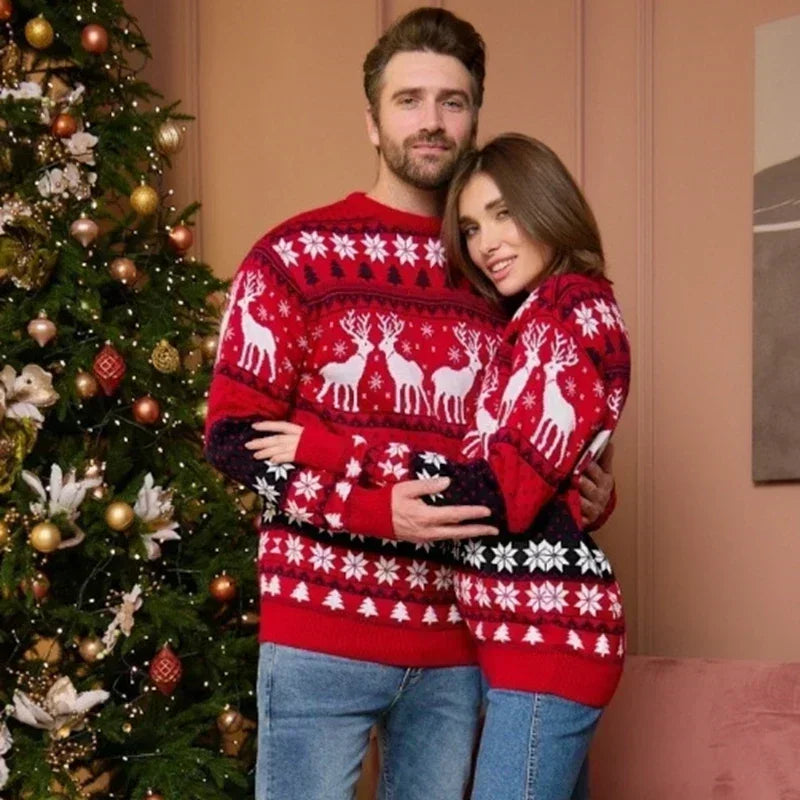 Mabel | Reindeer motif winter sweater