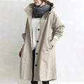 Abigail | Long manteau à capuche avec boutons devant