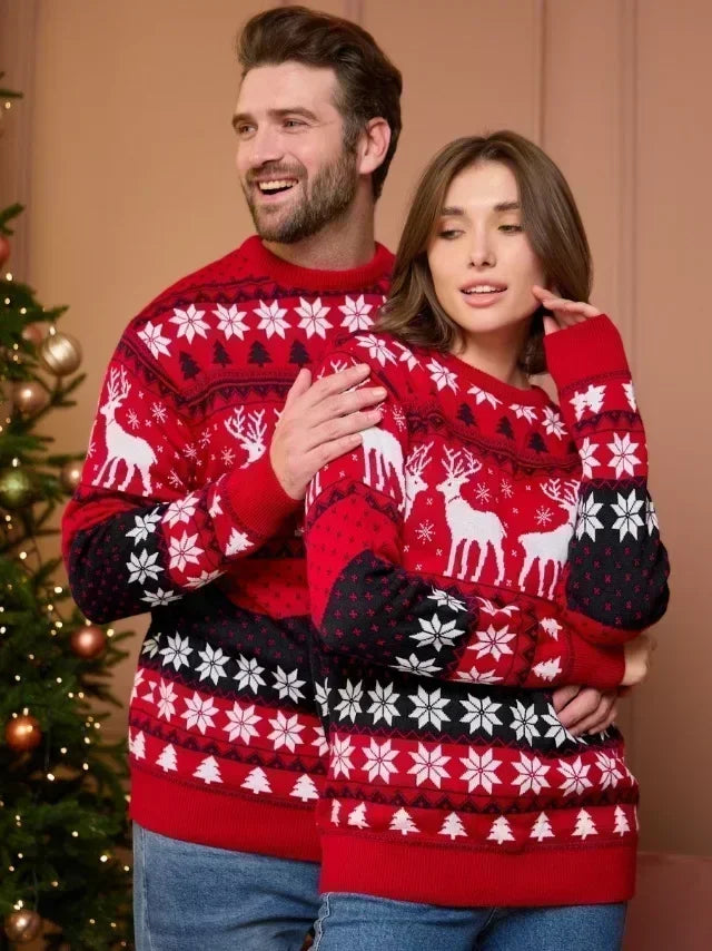 Mabel | Reindeer motif winter sweater