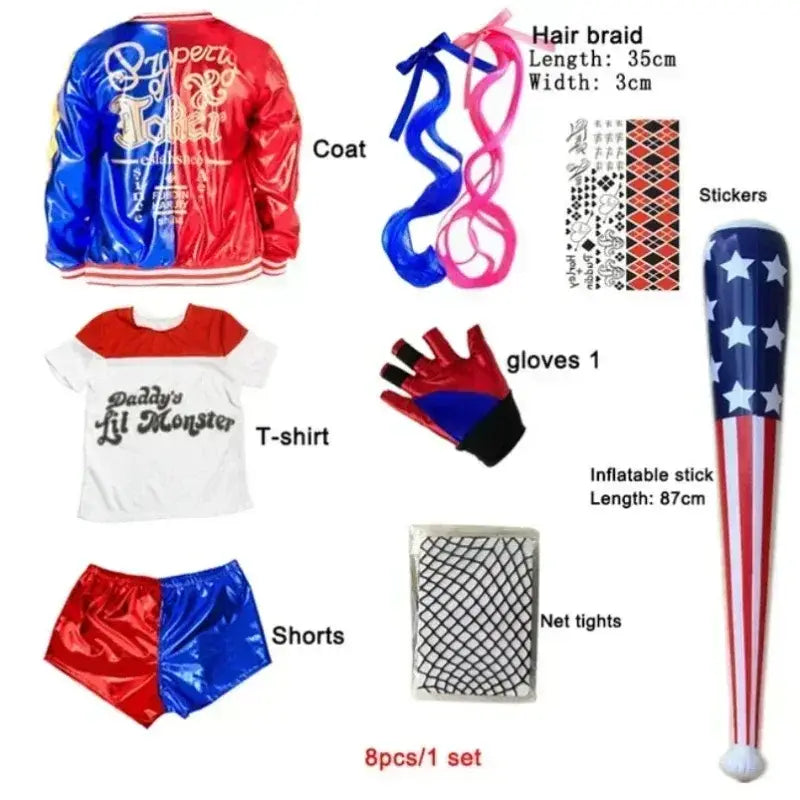 Circuit | Kids Harley Quinn jacket and pants set