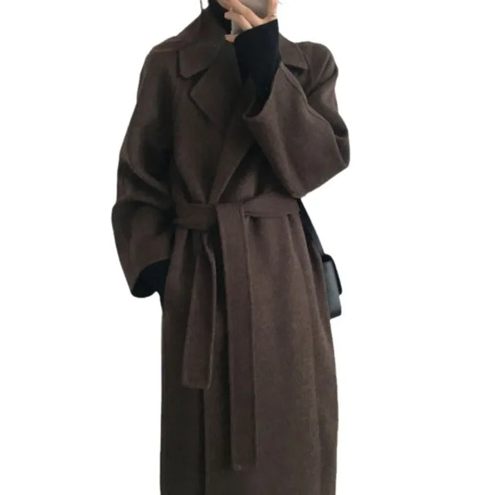 Brooke | Wool wrap coat women
