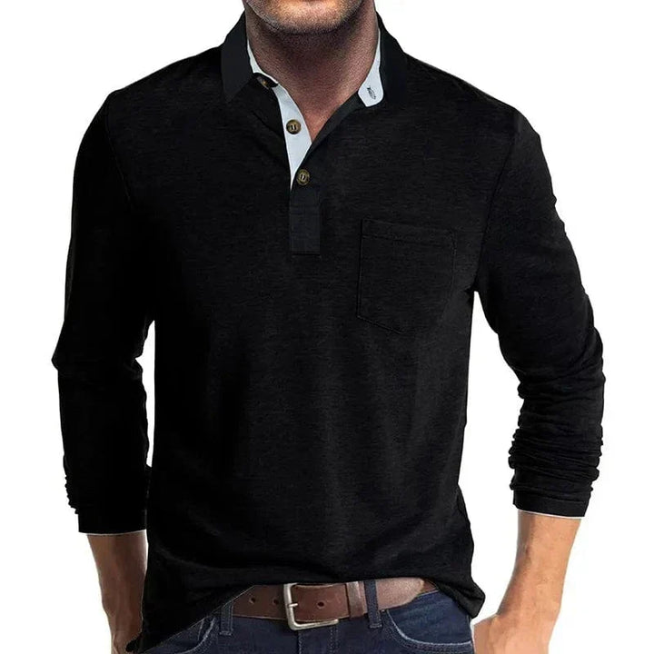 James | Men's Long Sleeve Polo Shirt