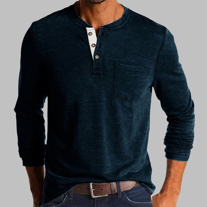 Arlo | Men long-sleeve Henley shirt