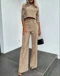 Novalee | Crop top and pants set