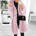Sloane | Faux fur hooded coat women