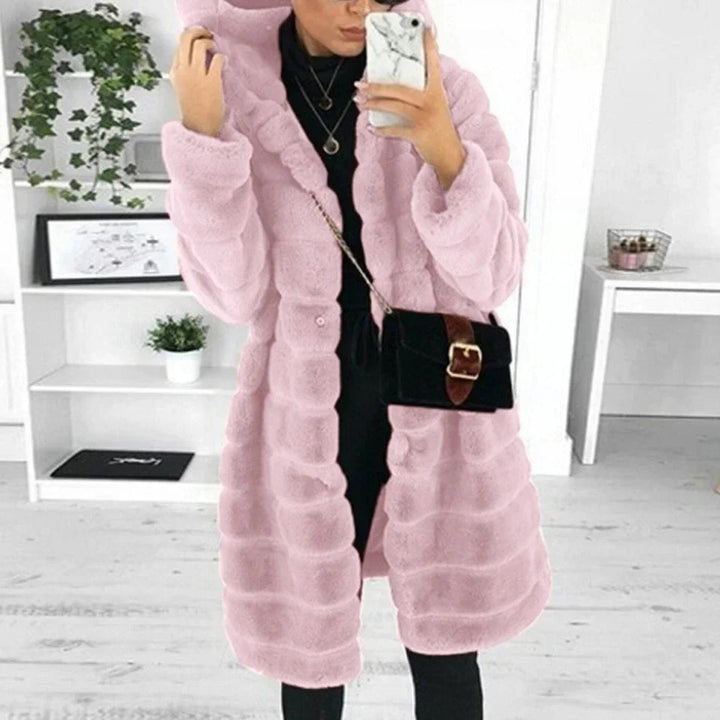 Sloane | Faux fur hooded coat women