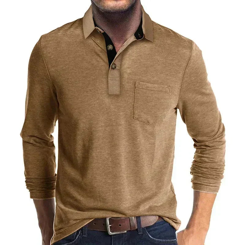 James | Men's Long Sleeve Polo Shirt