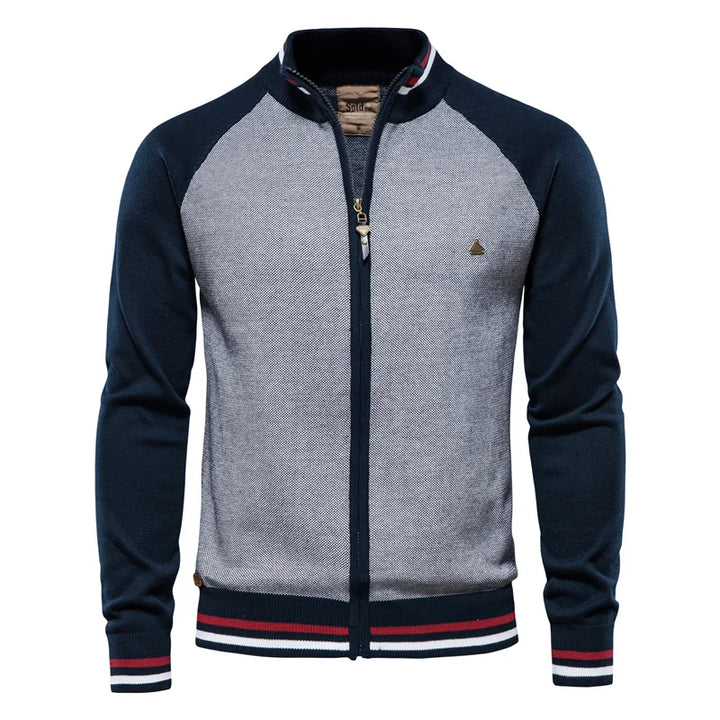 Nash | Zip hoodie contrast sleeves men