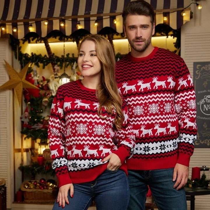 Mabel | Reindeer motif winter sweater