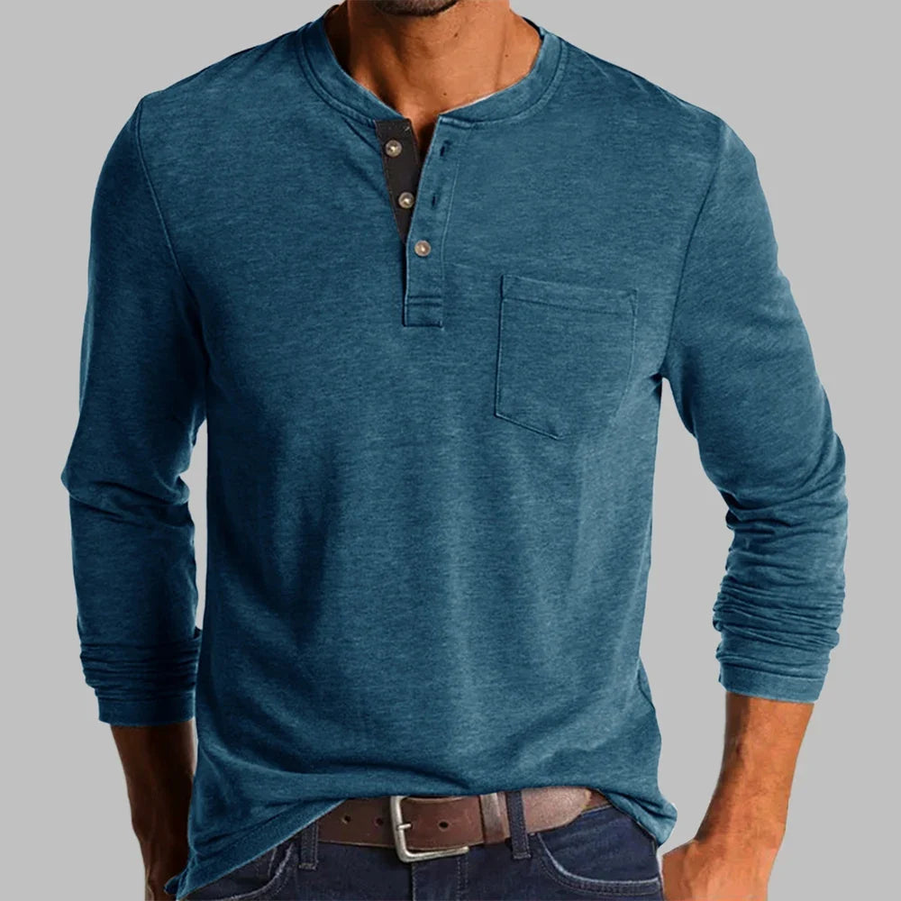 Arlo | Men long-sleeve Henley shirt