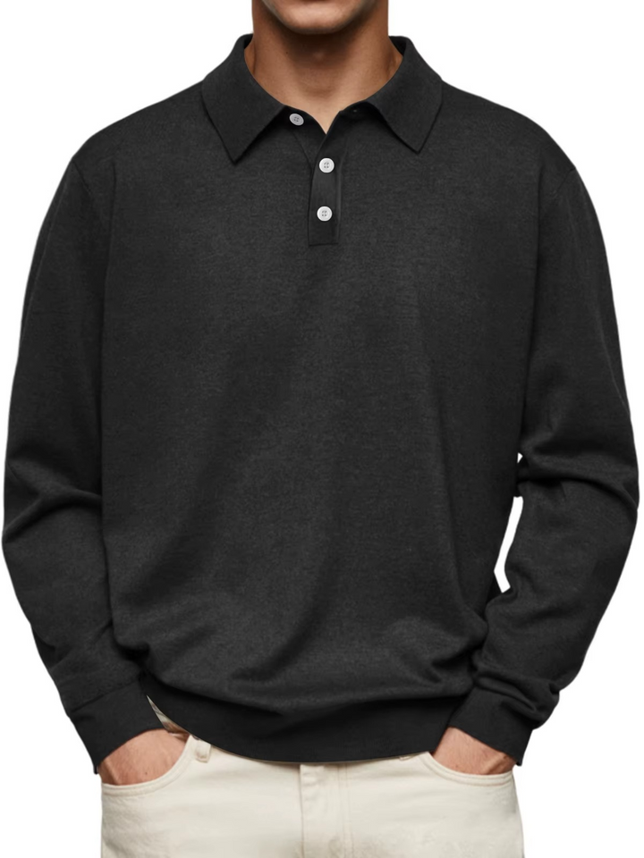 Ethan | Men's Classic Long Sleeve Polo