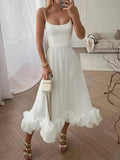 Prim | Flowy midi dress with ruffles