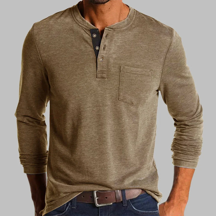 Arlo | Men long-sleeve Henley shirt