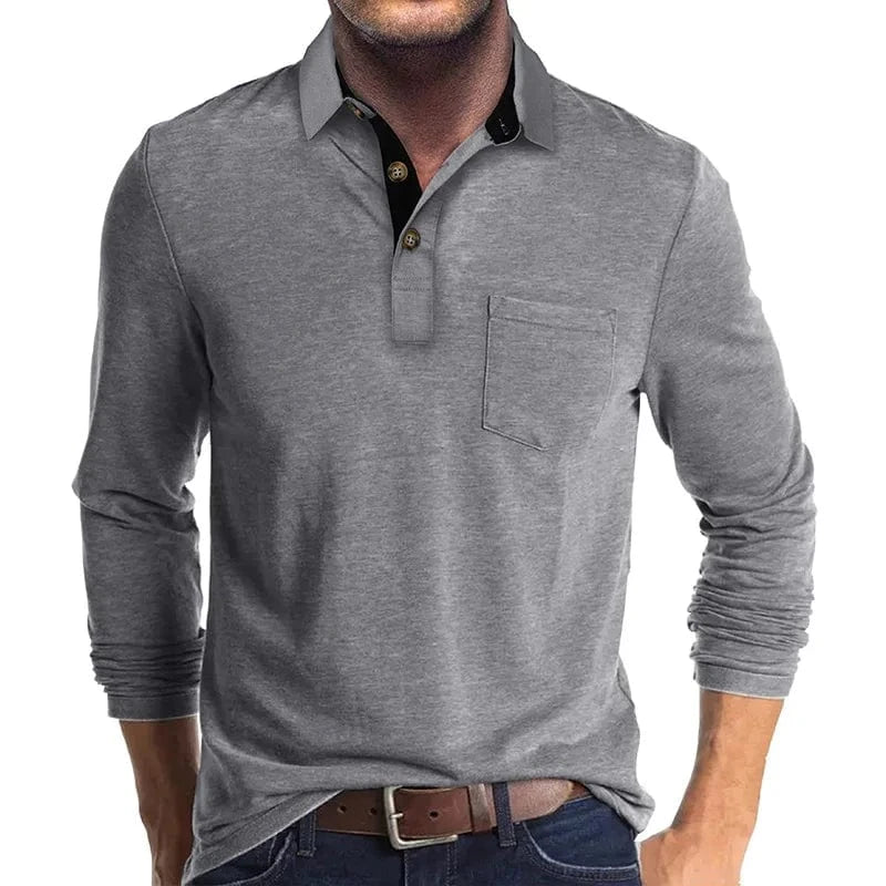 James | Men's Long Sleeve Polo Shirt