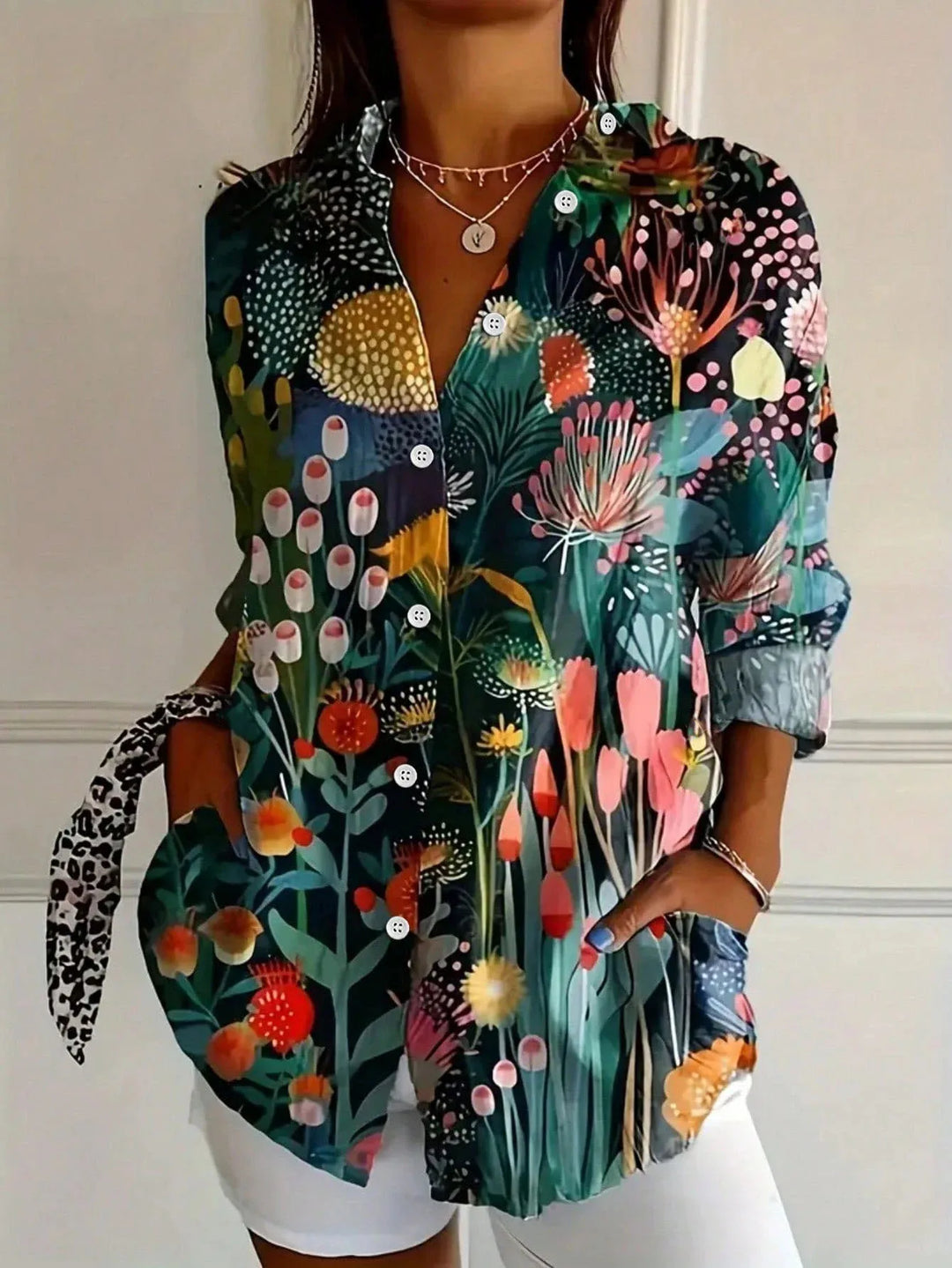Isla | Floral Button Down Blouse