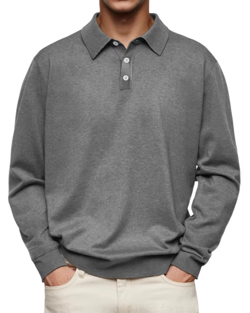 Ethan | Men's Classic Long Sleeve Polo