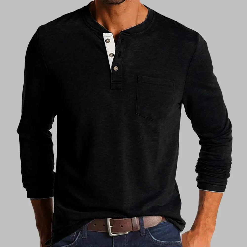 Arlo | Men long-sleeve Henley shirt