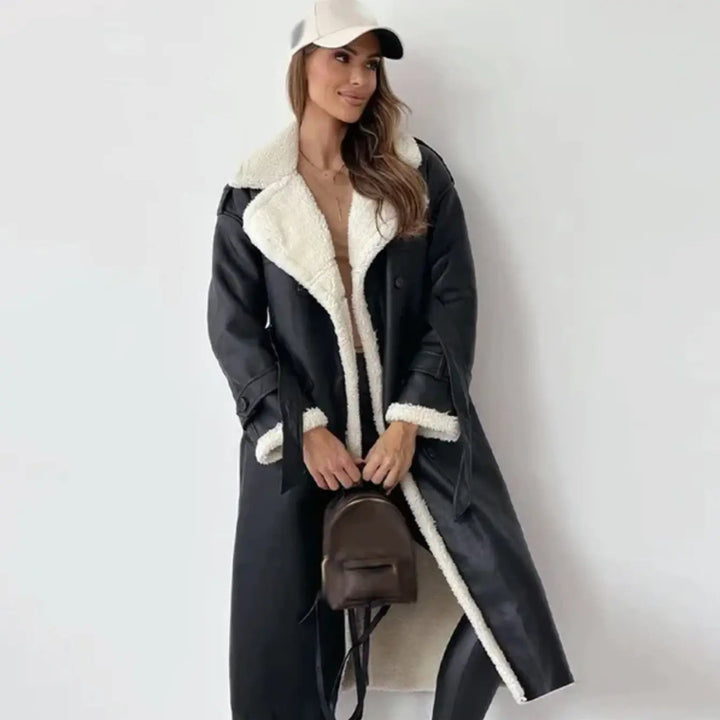 Mallory | Cozy Long Teddy-Lined Winter Coat