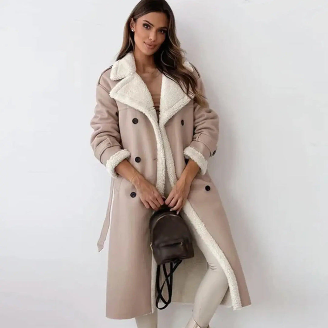 Mallory | Cozy Long Teddy-Lined Winter Coat