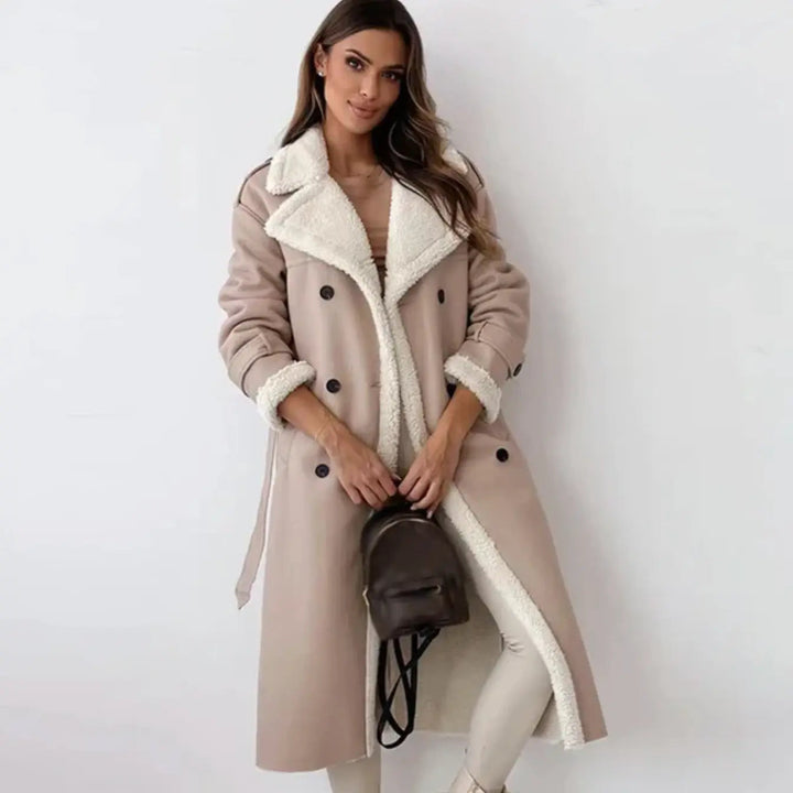Mallory | Cozy Long Teddy-Lined Winter Coat