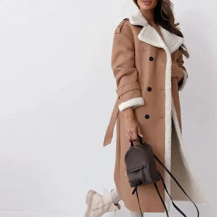 Mallory | Cozy Long Teddy-Lined Winter Coat