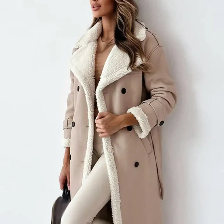 Mallory | Cozy Long Teddy-Lined Winter Coat