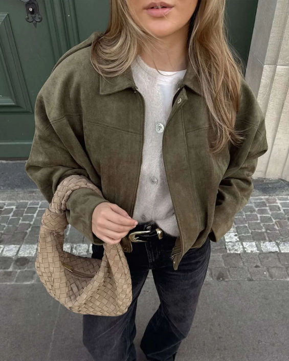 Tatum | Cozy Oversized Suede Layer Jacket