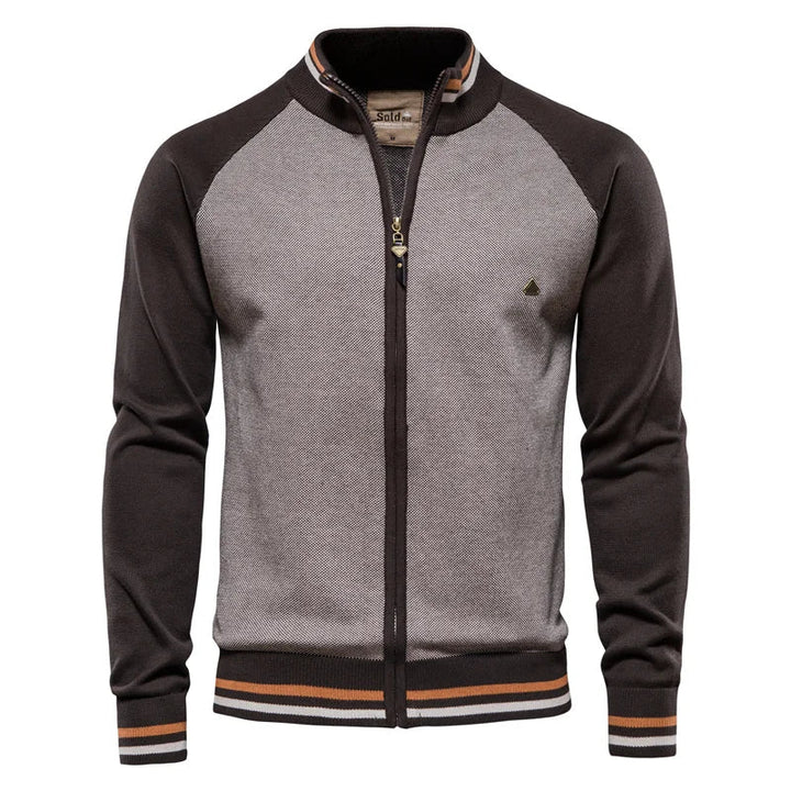 Nash | Zip hoodie contrast sleeves men