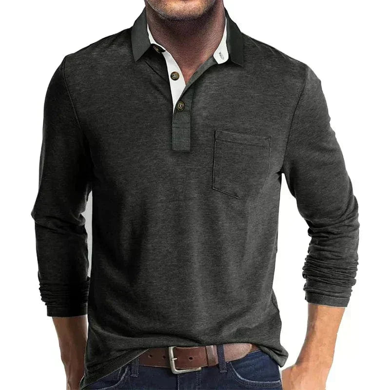 James | Men's Long Sleeve Polo Shirt