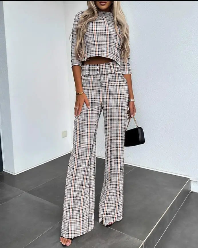 Novalee | Crop top and pants set
