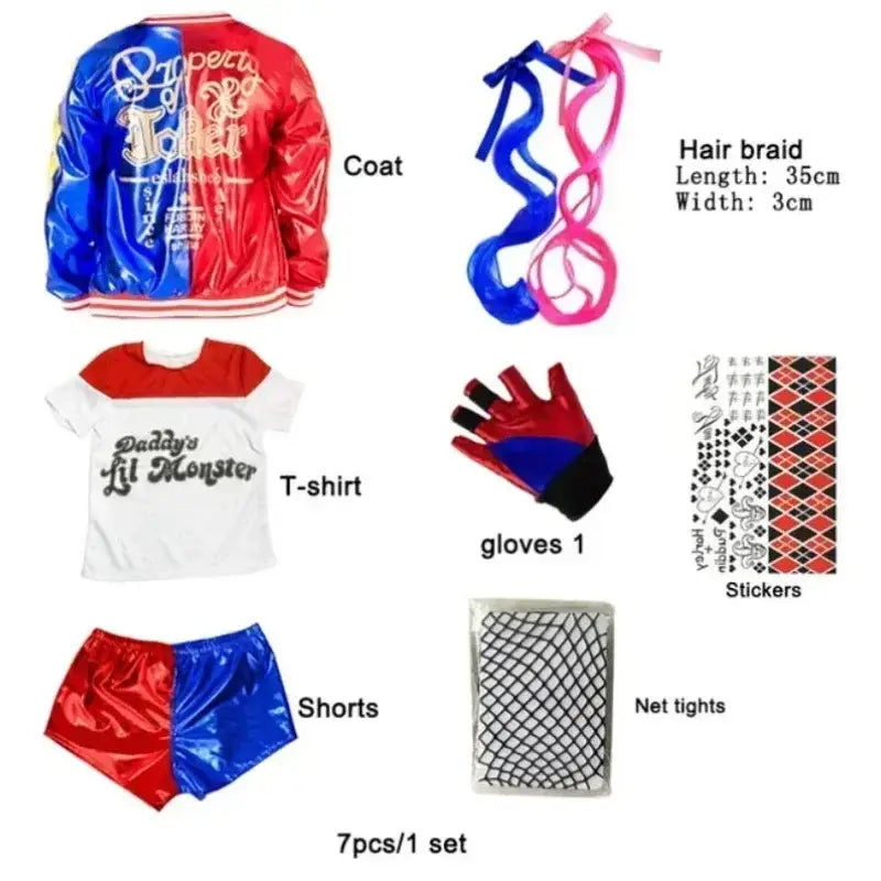 Circuit | Kids Harley Quinn jacket and pants set