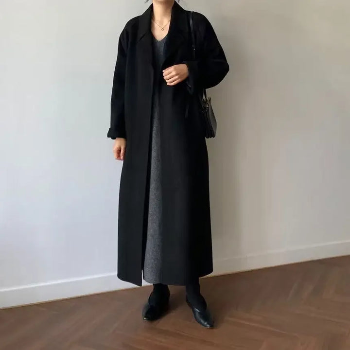 Brooke | Wool wrap coat women
