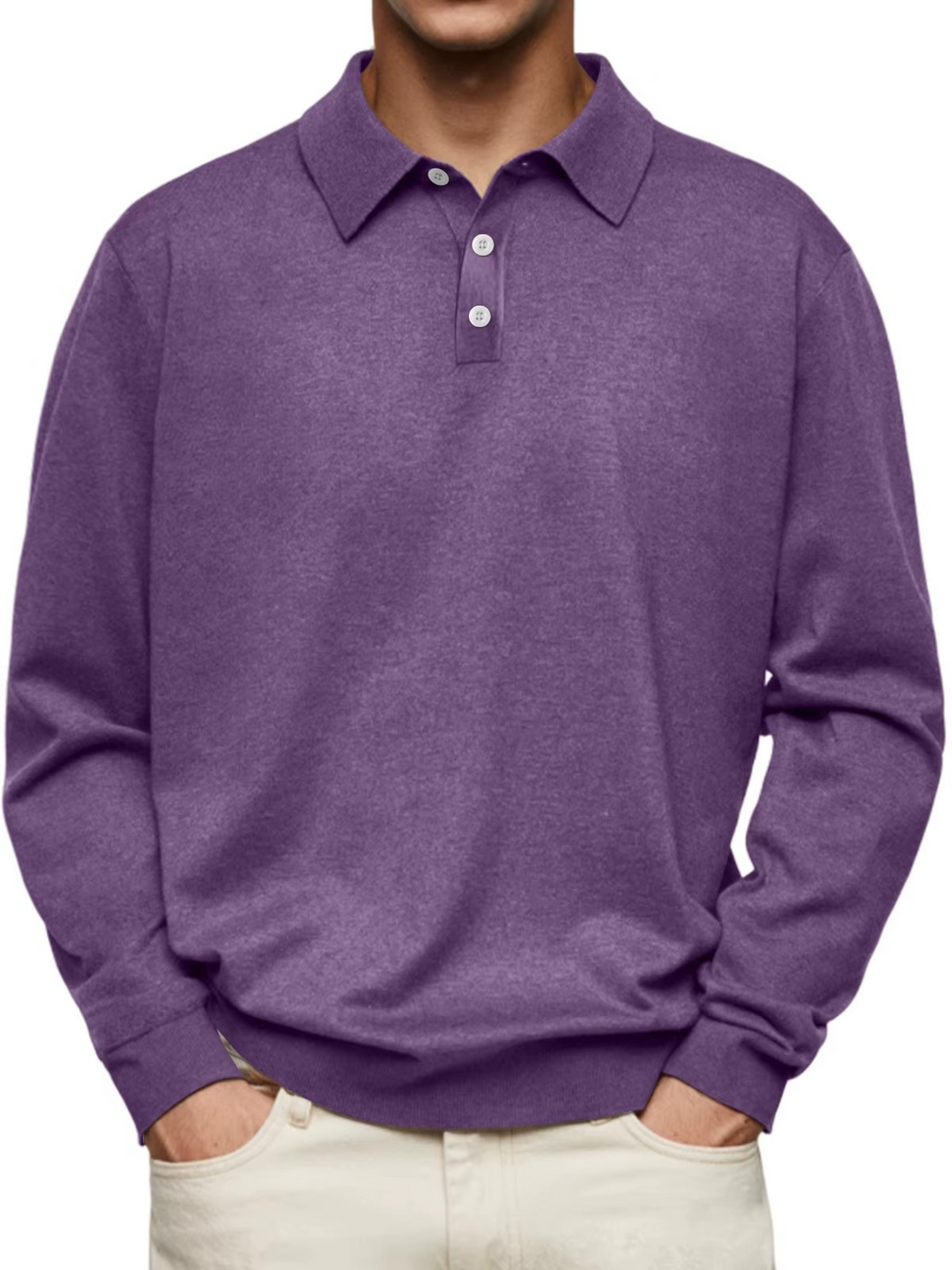 Ethan | Men's Classic Long Sleeve Polo