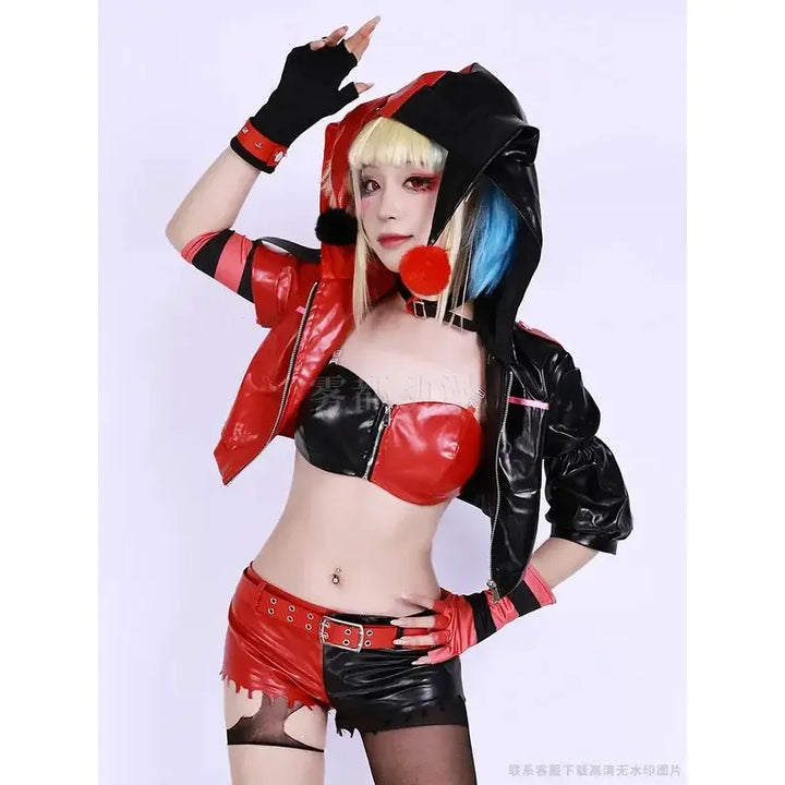 Cordelia | Women Harley Quinn costume set with wig
