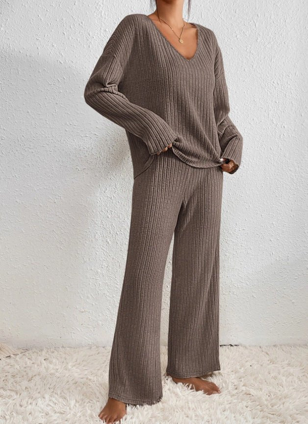 Suri | Ribbed knit lounge set for women