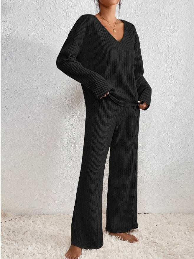 Suri | Ribbed knit lounge set for women