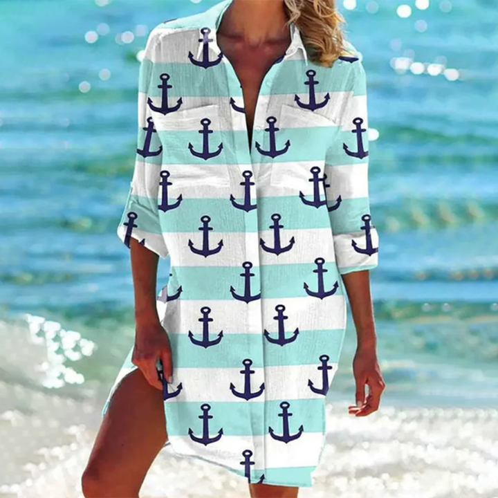 Riley | Tie Dye V-Neck Shirt Dress