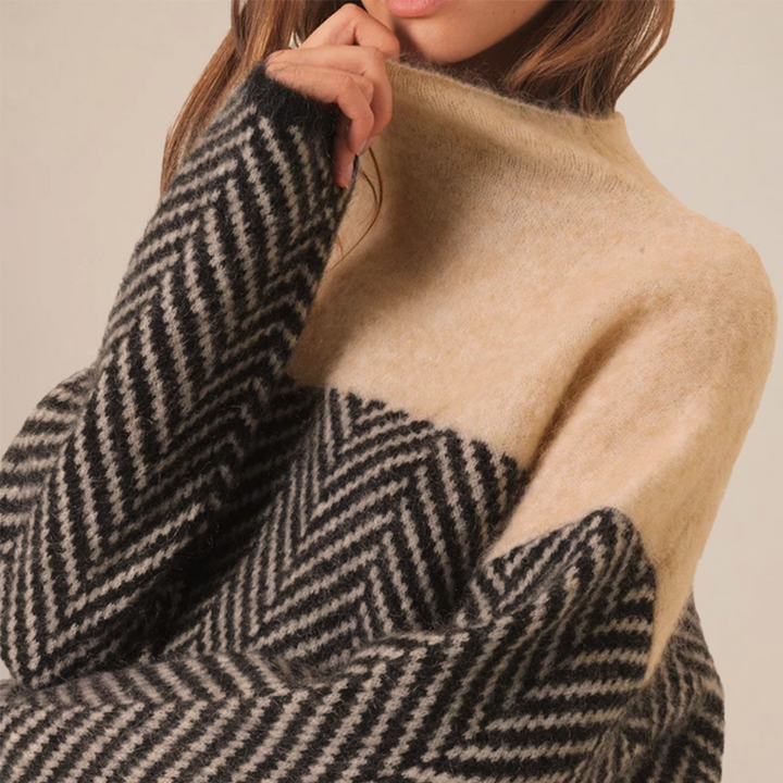 Willow | Cozy High Neck Knit Sweater