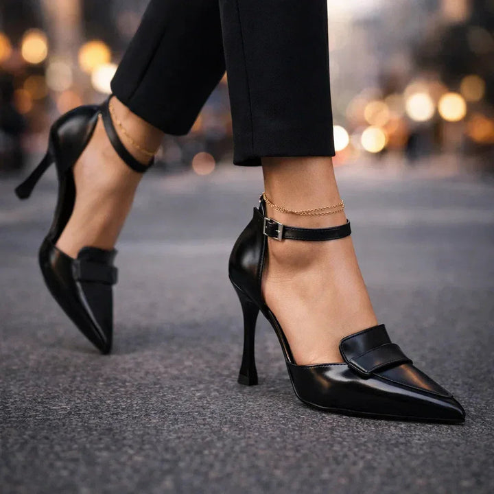 Colette | Classic leather wedding pumps