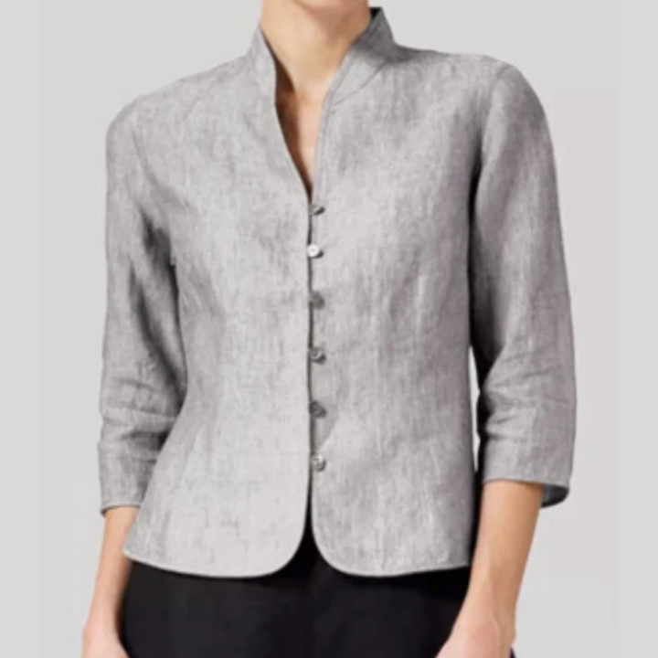 Winslow | Airy Stand-Collar Linen Blouse