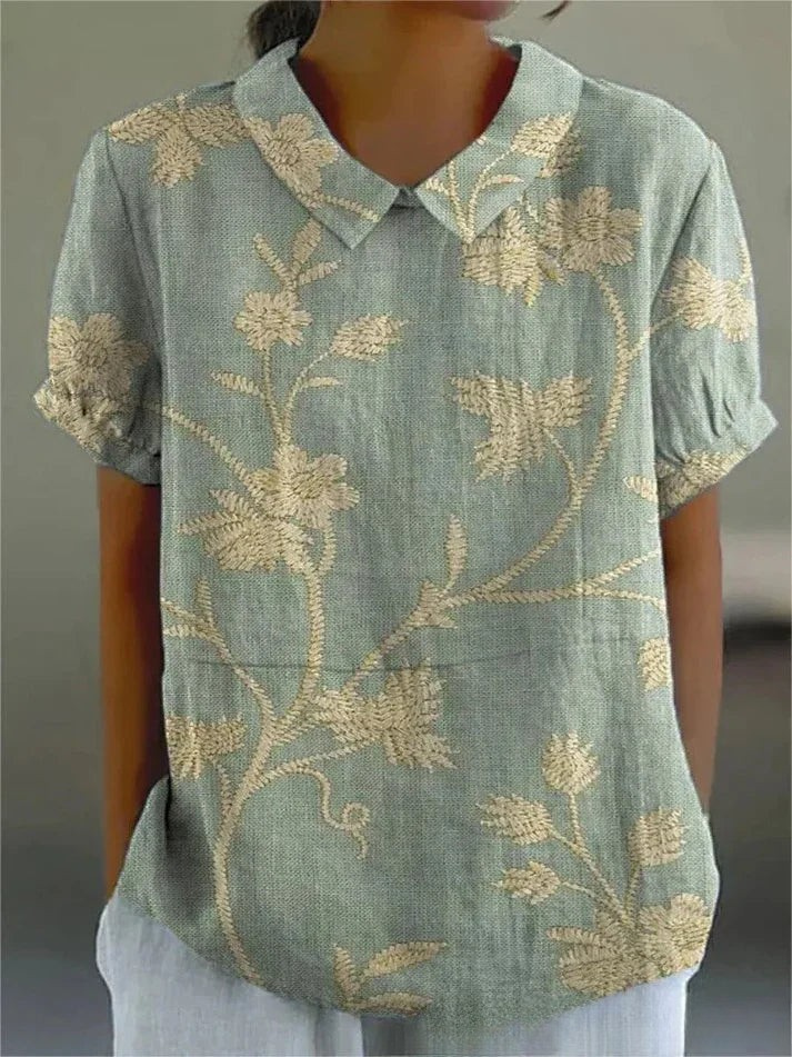 Chloe | Floral Short Sleeve Blouse