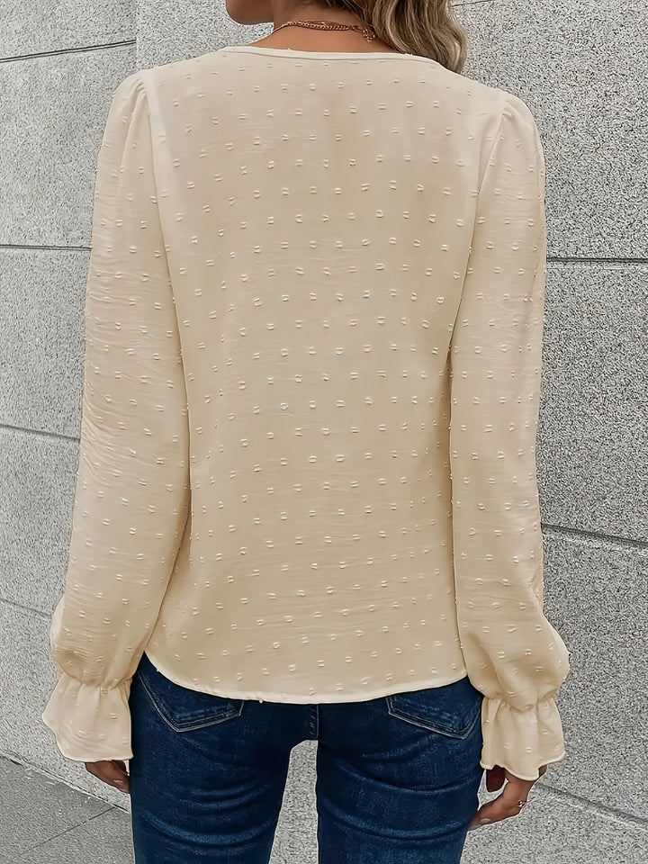 Elowen | Lace Trim Everyday Blouse