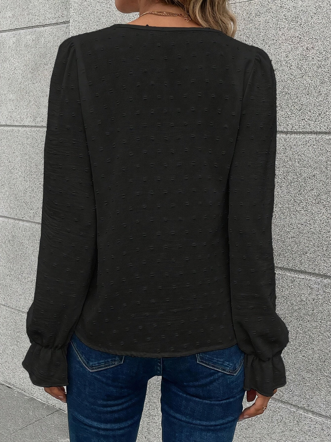 Elowen | Lace Trim Everyday Blouse