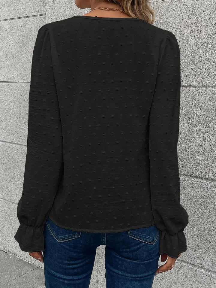Elowen | Lace Trim Everyday Blouse